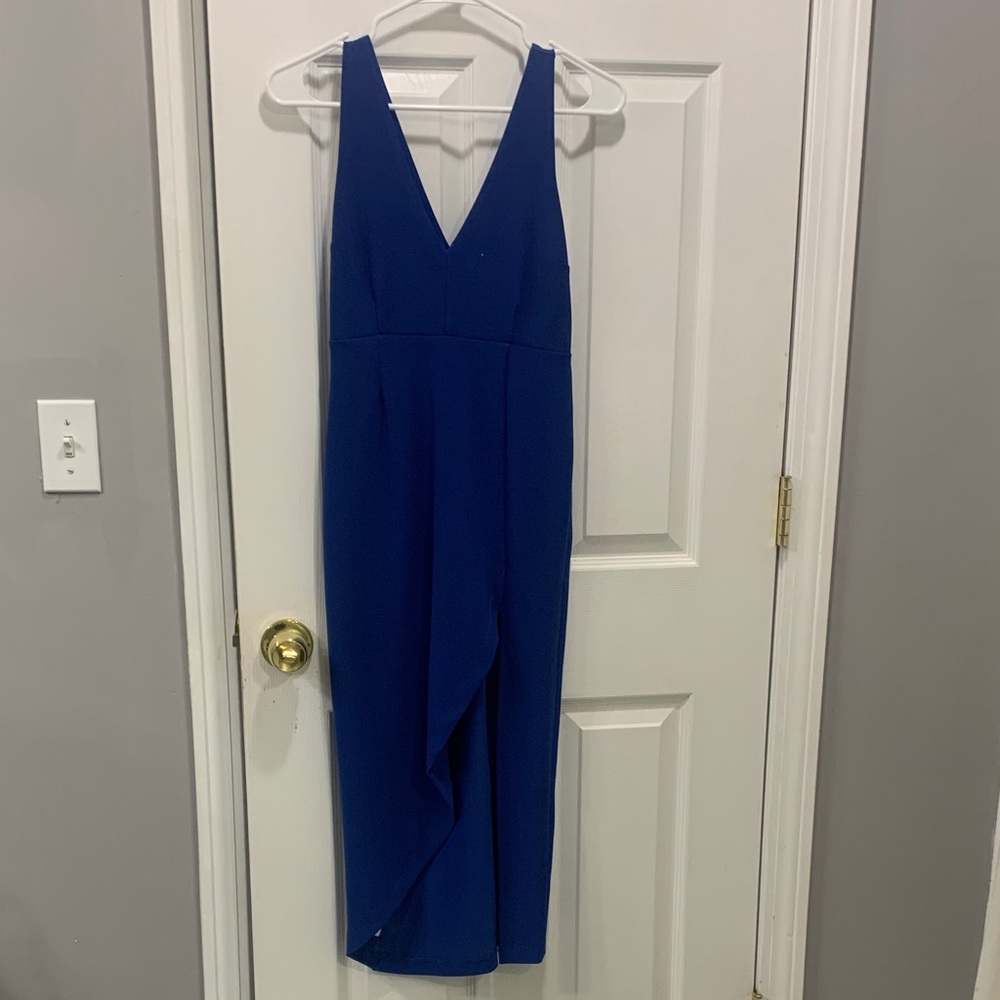 Abercrombie & Fitch Asymmetrical Blue Dress XSP